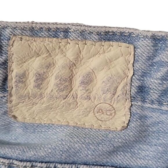 AGOLDE Vintage-Look‎ High-Waist pinch waist Distressed Straight-Leg Denim Jeans - Picture 13 of 13